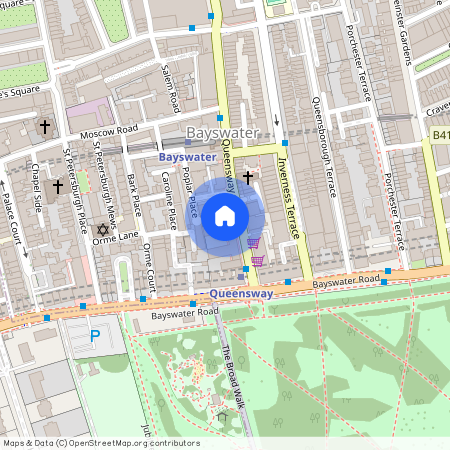 Queensway, Bayswater, Hyde Park, London W2