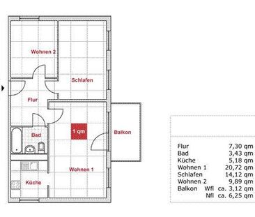 Nette Nachbarn gesucht: interessante 3-Zimmer-Wohnung ab November 2... - Photo 4