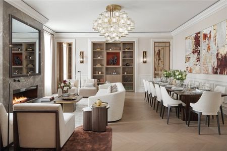 A spacious three-bedroom duplex, spanning approximately 2,644 sq ft. The property also enjoys its own private entrance, grand proportions, and high ceilings. - Photo 3