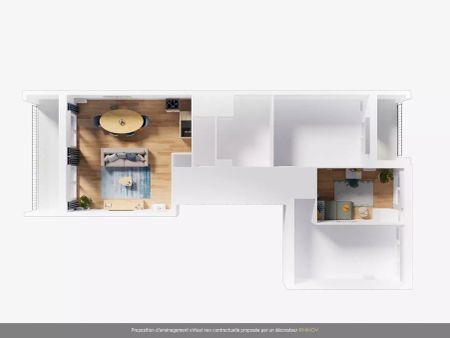 location Appartement T4 DE 76.5m² À BOBIGNY - Photo 5