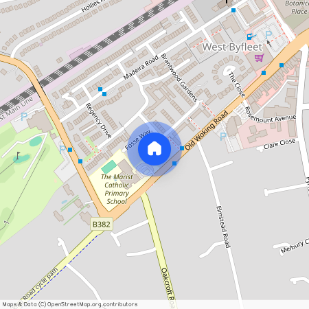 Old Woking Road West Byfleet KT14, West Byfleet, KT14
