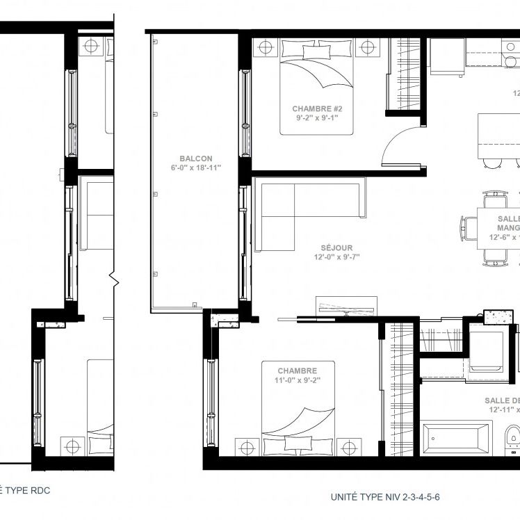 Condo construction 2023 de 2 chambres offert en location semi-meublé - Photo 1