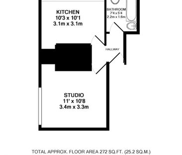 Studio to rent - Photo 6