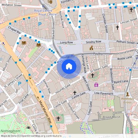 Wheeler Gate, Nottingham, NG1, Wheeler Gate, Nottingham, NG1