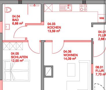 2 Zimmer Wohnung kernsaniert - Foto 1
