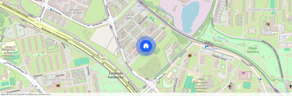 ul. Milczańska, Łacina, Nowe Miasto, Poznań, wielkopolskie