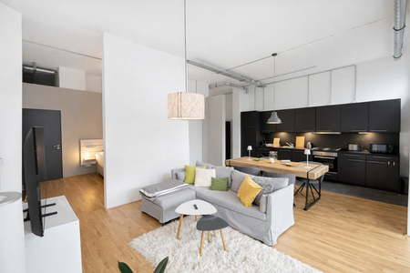 Modernes Wohnen im Tabakquartier – Stilvolle Loftwohnung mit großem Balkon - Photo 2