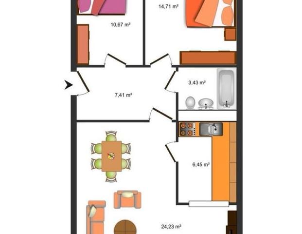 Vollausgestattetes Zimmer ca. 15m2 auf Zeit Berlin Marzahn - Photo 1