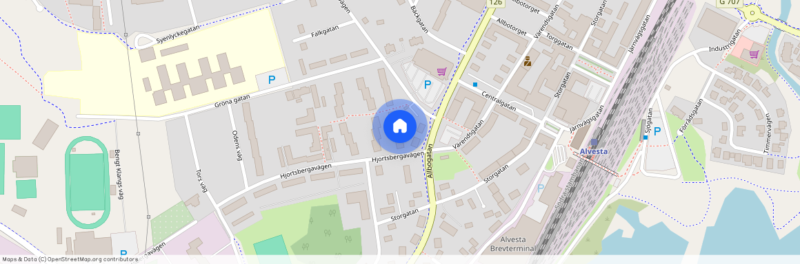 Alvesta Centrum, Kronoberg, Hjortsbergavägen 4 B