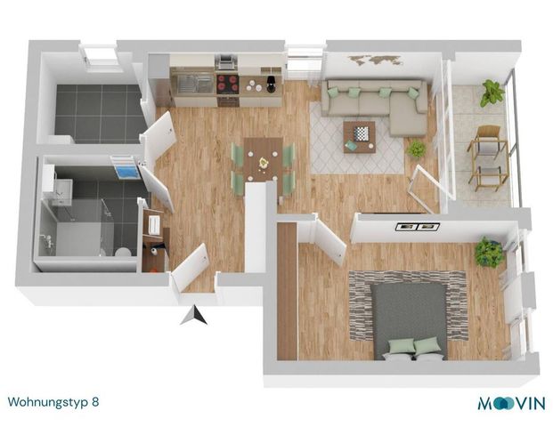 ++ EXKLUSIV FÜR SENIOREN: 2-Zimmer-Neubauwohnung mit Loggia, EBK und vielen Pflegezusatzleistungen - Foto 1