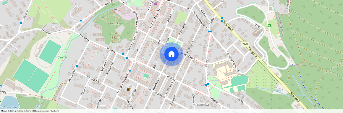 Palackého, Nový Bor, okres Česká Lípa