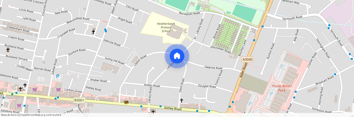 Library Road, Poole BH12