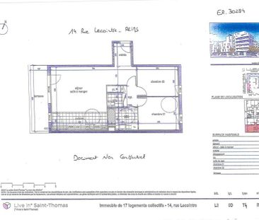 Location appartement T4 71.30m² à Reims (51100) Loyer CC * : 756.08... - Photo 1