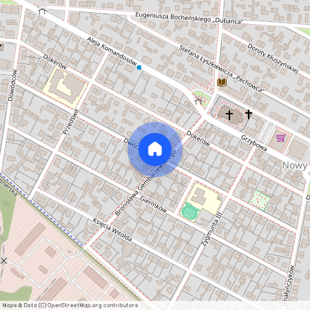 ul. Dwóch Mieczy, Nowy Rembertów, Rembertów, Warszawa, mazowieckie