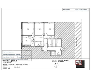 4 Zimmer, 72 m², 11. Stock - Foto 2