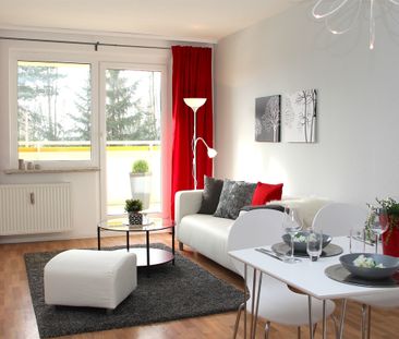 Schicke 3-Raumwohnung mit Balkon und Dusche - Foto 1