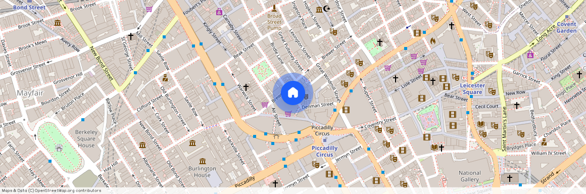 Sherwood Street, London, Greater London, Soho, W1F