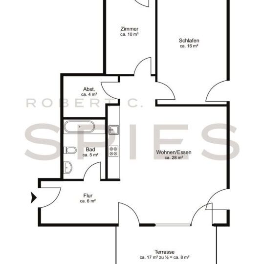 Neubau Park Side: Großzügige 3-Zimmer-Wohnung mit Sonnenbalkon - Foto 1