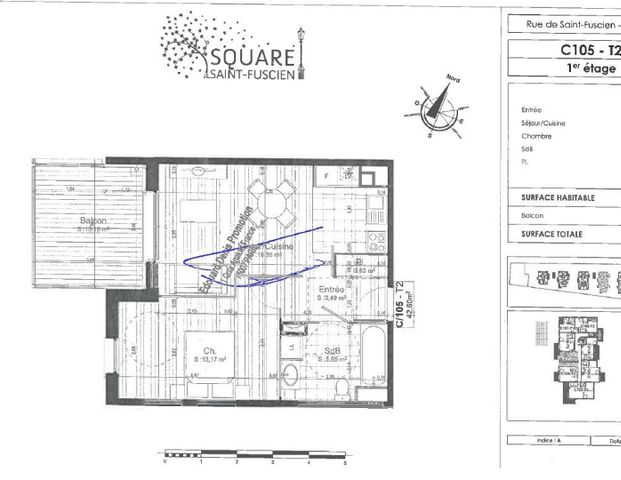 location Appartement T2 DE 42.53m² À AMIENS - Photo 1