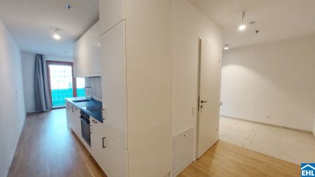Sonnwendviertel: 1-Zimmer-Wohnung mit Balkon im 12. OG – Fitnessraum, Co-Working & Rooftop-Terrasse inklusive! - Foto 5