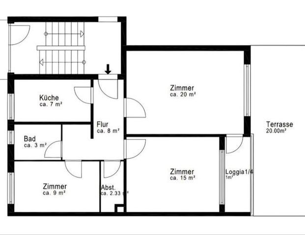 Wohnung zu vermieten – 3-Zimmer-Wohnung mit Garten - Foto 1