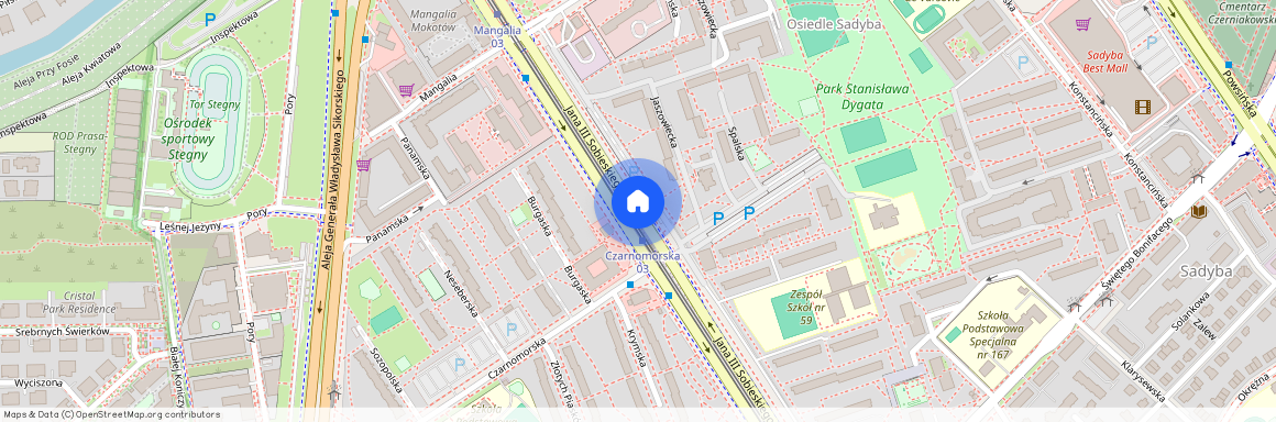 ul. Jana III Sobieskiego, Sadyba, Mokotów, Warszawa, mazowieckie