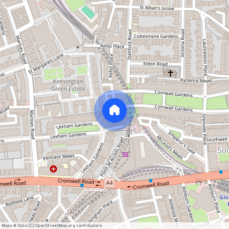 Cornwall Gardens Walk, SW7, Kensington, London, SW7