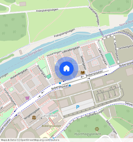 Spanielgatan **, Norra Djurgården