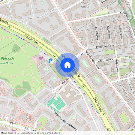 ul. Jana Rosoła, Ursynów-Centrum, Ursynów, Warszawa, mazowieckie