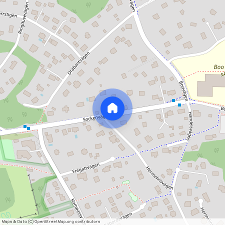 Sockenvägen, Saltsjö-Boo