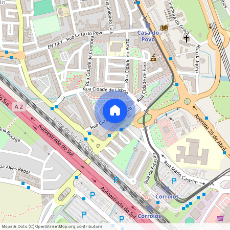 Rua Cidade de Aveiro, Corroios, Setúbal Municipality 2855-142