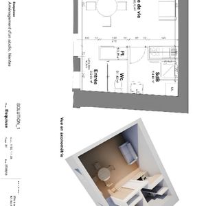 A LOUER - NANTES BUTTE SAINTE-ANNE - GRAND T1 AU CALME DE 29.91M² AVEC PARKING - Photo 3