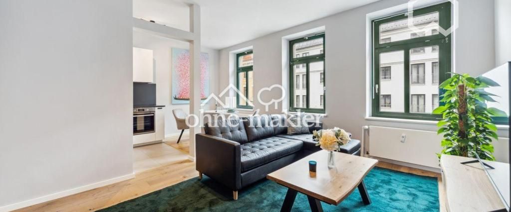 Moderne sanierte möbilierte 2-Zimmerwohnung in zentraler Lage in Leipzig, Stadtteil Reudnitz - Foto 1