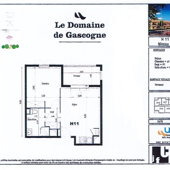 LA SALVETAT ST GILLES / Location Appartement 2 Pièces 39 m² - Photo 1