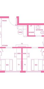 2 Bed Shared Apartment, Double Bed - Photo 4