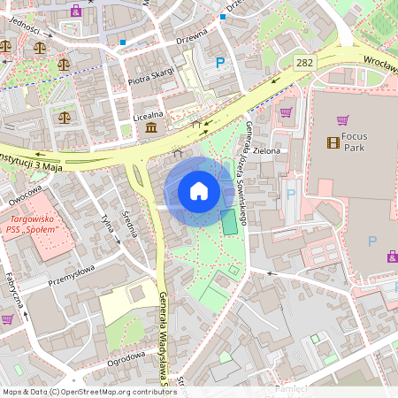 ul. Kaspra Twardowskiego, Centrum, Zielona Góra, lubuskie