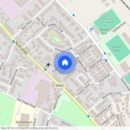 Priory Park, North Street, Inverurie, AB51