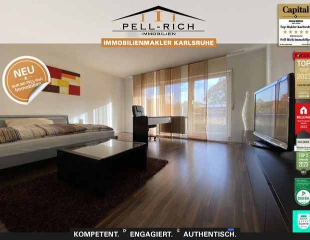 WOHLFÜHLEN: Vollmöblierte und löffelfertige Mietwohnung in gut angebundener Karlsruher Stadtlage - Photo 1