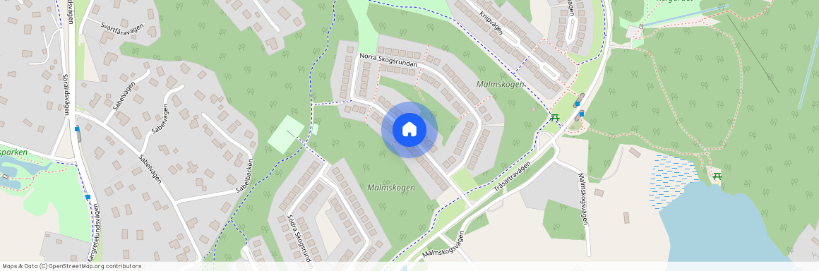 Norra Skogsrundan, Åkersberga