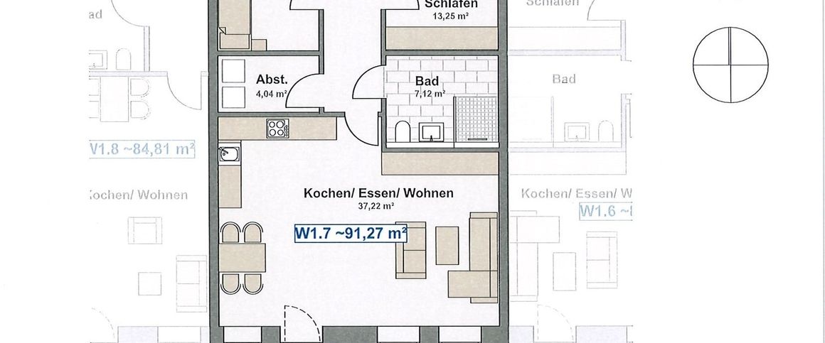 3-ZKB-Mietwohnung mit Terrasse und Garten nahe Obersee! - Foto 1