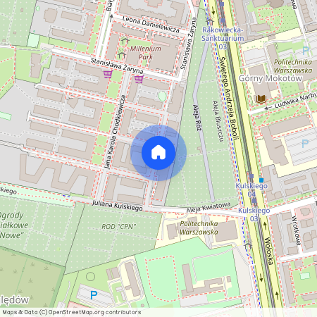 ul. Jana Karola Chodkiewicza, Wyględów, Mokotów, Warszawa, mazowieckie