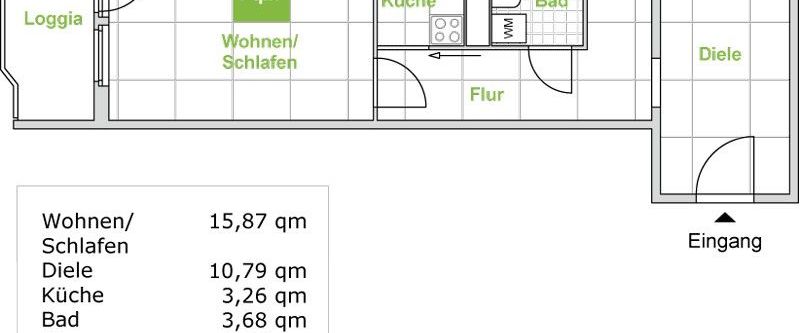 Schicke 1-Zimmer-Wohnung mit Balkon nahe der Universitätsklinik (WBS) - Foto 1