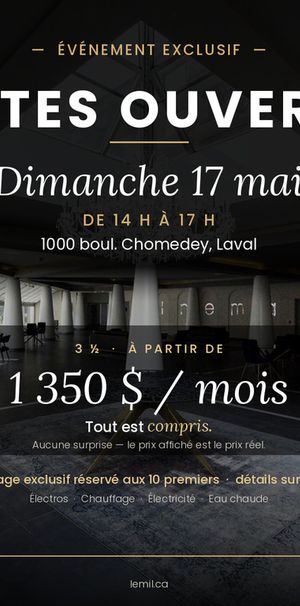 3 ½ Tout Inclus à Louer - Photo 1
