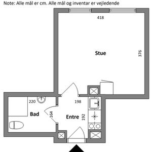 1-værelses studiebolig - Photo 2