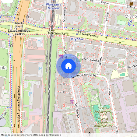 ul. Sokołowska, Młynów, Wola, Warszawa, mazowieckie