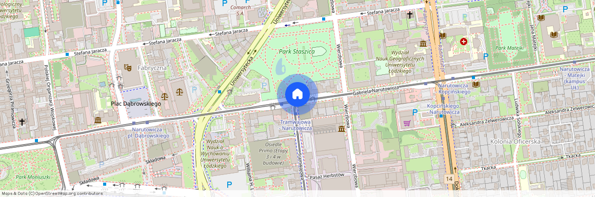 ul. Narutowicza, Fabryczna, Śródmieście, Łódź, łódzkie