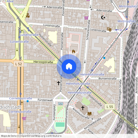 Hüttenstraße, 40210, Hüttenstraße    Düsseldorf