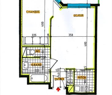 Location Appartement 2 pièces 37m² - Photo 1