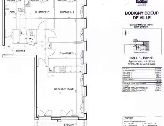 location Appartement T4 DE 78.6m² À BOBIGNY - Photo 1