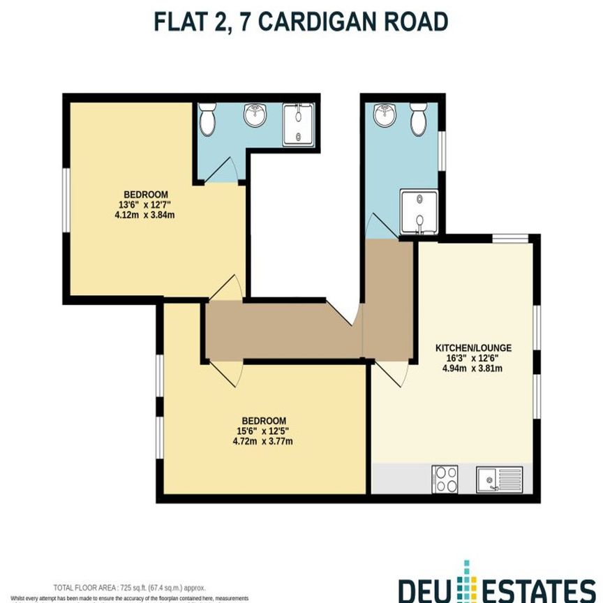 2 bedroom Flat in Flat 2, Leeds - Photo 1